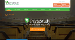 Desktop Screenshot of paytostudy.com